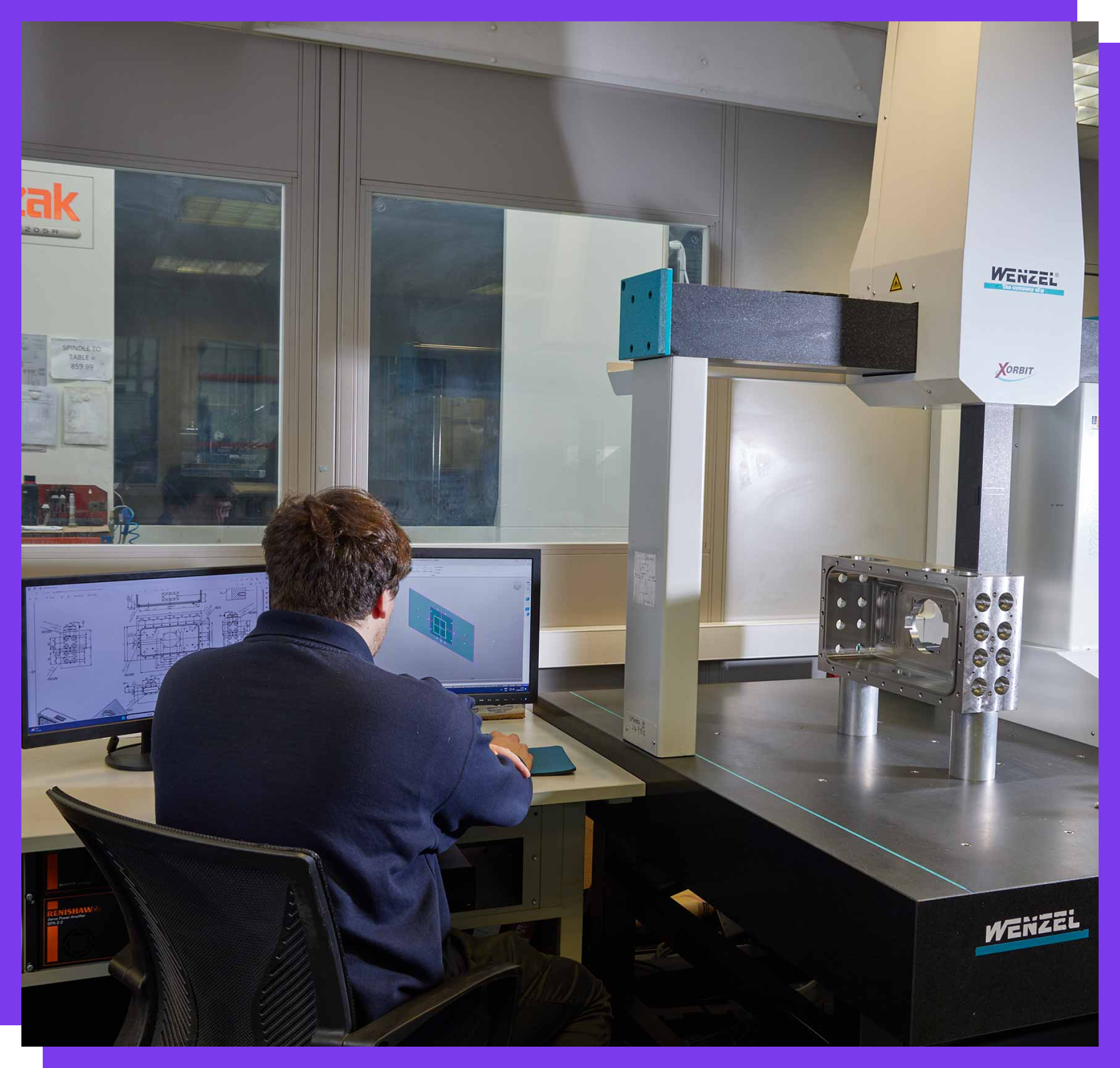 Laptop on concrete blocks